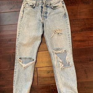 Size 25 GRLFRND ripped jeans